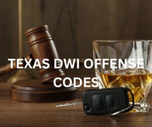 texas dwi offense codes